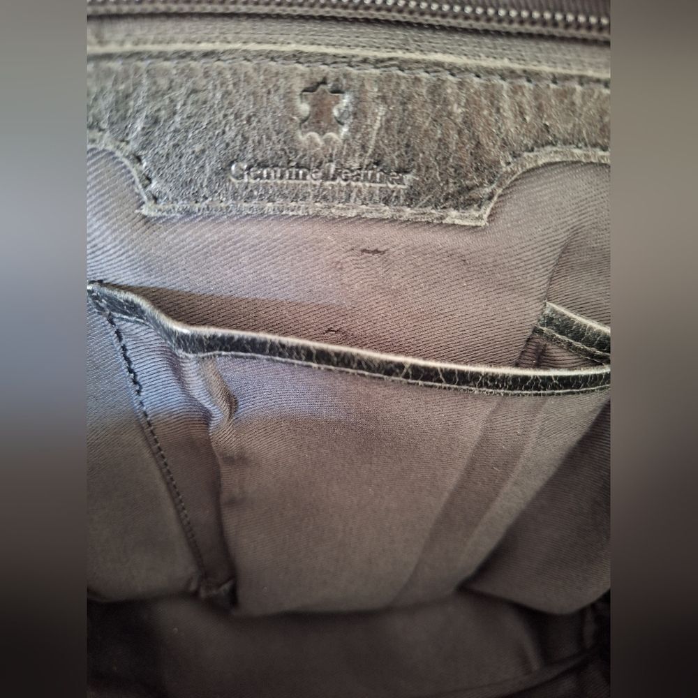 Brown leather backpack‎ - Picture 7 of 9